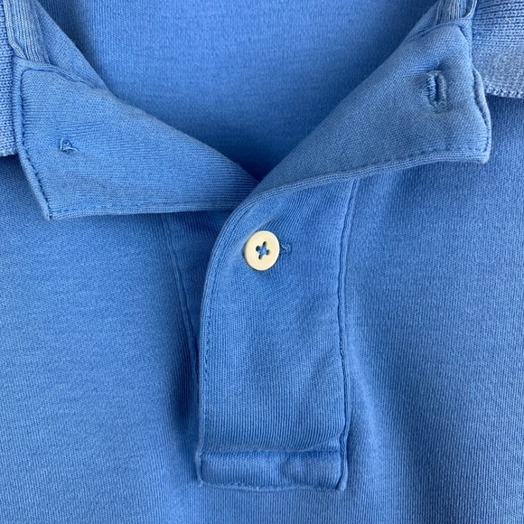 POLO RALPH LAUREN — Men's Blue Logo Polo Shirt L - Picture 5 of 8